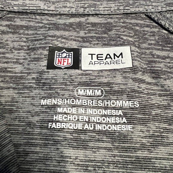 NFL San Francisco 49ers 1/4 Zip Lightweight Pullover Sweater Men Medium Gray - Picture 7 of 7